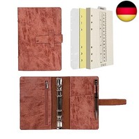 Wonderpool A6 Leder Ringbuch Tagebuch Notizbuch Organizer Ordner - NachfüLlbar