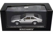 1/43 Lamborghini Jarama Silver Diecast with Display Base