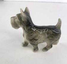 Vintage Ceramic Scottie Dog Figurine   Made in Japan   3" Tall Glazed
