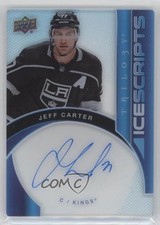 2018 Trilogy Ice Scripts 2019-20 Upper Deck Update Jeff Carter #IS-JC Auto 0s3