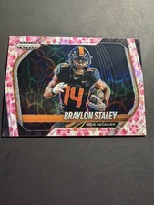 2025 Panini Prizm Black - #191 Braylon Staley Cherry Blossom /20 Tennessee NIL