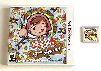 Cooking Mama 5: Bon Appetit Nintendo 3DS Game Case Cook Simulation