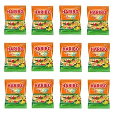 HARIBO Gummi Candy, Mini Rainbow Frogs, 5 oz Bag, Pack of 12