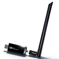 USB WiFi Bluetooth Adapter for PC, AC1200 Dual Band WiFi Dongle with Bluetoot...