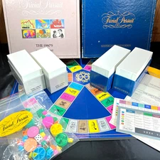 Trivial Pursuit Master Game Genus & The 1980's Edition Board Game Free Shipping!