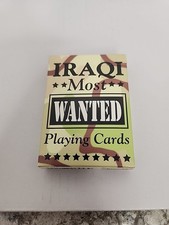 Iraqi Most Wanted Vintage Playing Cards Saddam Hussein Deck Made In The USA C14