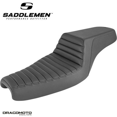 SITZBANK SADDLEMEN Step-Up Harley 807-11-171 2-Up Seat Schwarz GelCore  | Ult...