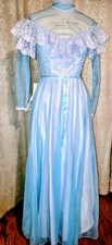 Vintage 70s 80s Dance Allure Prom Bridal Formal Dress Southern Belle 5/6 NWT 