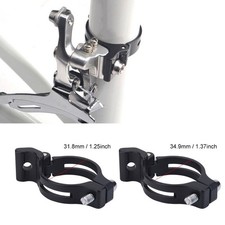 Bicycle Front Derailleur Braze-on Clamp Band Adapter Aluminum Alloy 31.8/34.9mm