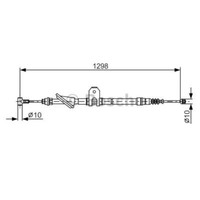 Bosch Handbremsseil Bremsseil Hinten Links Passend FüR Lancia Kappa 838A 838B