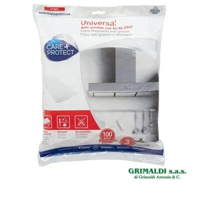 CARE+PROTECT FILTRO ANTIGRASSO UNIVERSALE E RITAGLIABILE PER CAPPA ASPIRANTE 47 x 97 cm