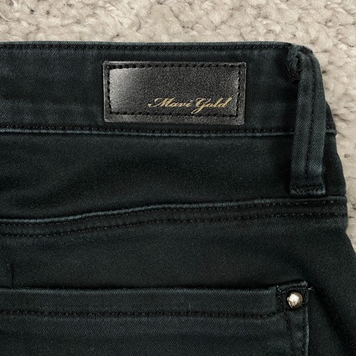 Mavi Gold Tess Jeans Women's Size 27x28 Black High-Rise Skinny Denim - Picture 6 of 15