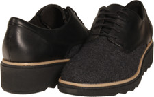 Clarks Sharon Noel Womens Loafer Black Tweed Combi US Size 9.5 M