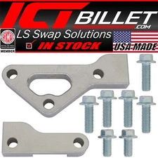 ICT Billet LS Front Motor Plate Support Brace Kit LS1 Engine Block Mount