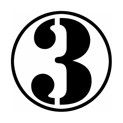22" Car Truck Van Circle Number 3 Racing Graphic Door Body Vinyl Decal Sticker - Picture 2 of 3
