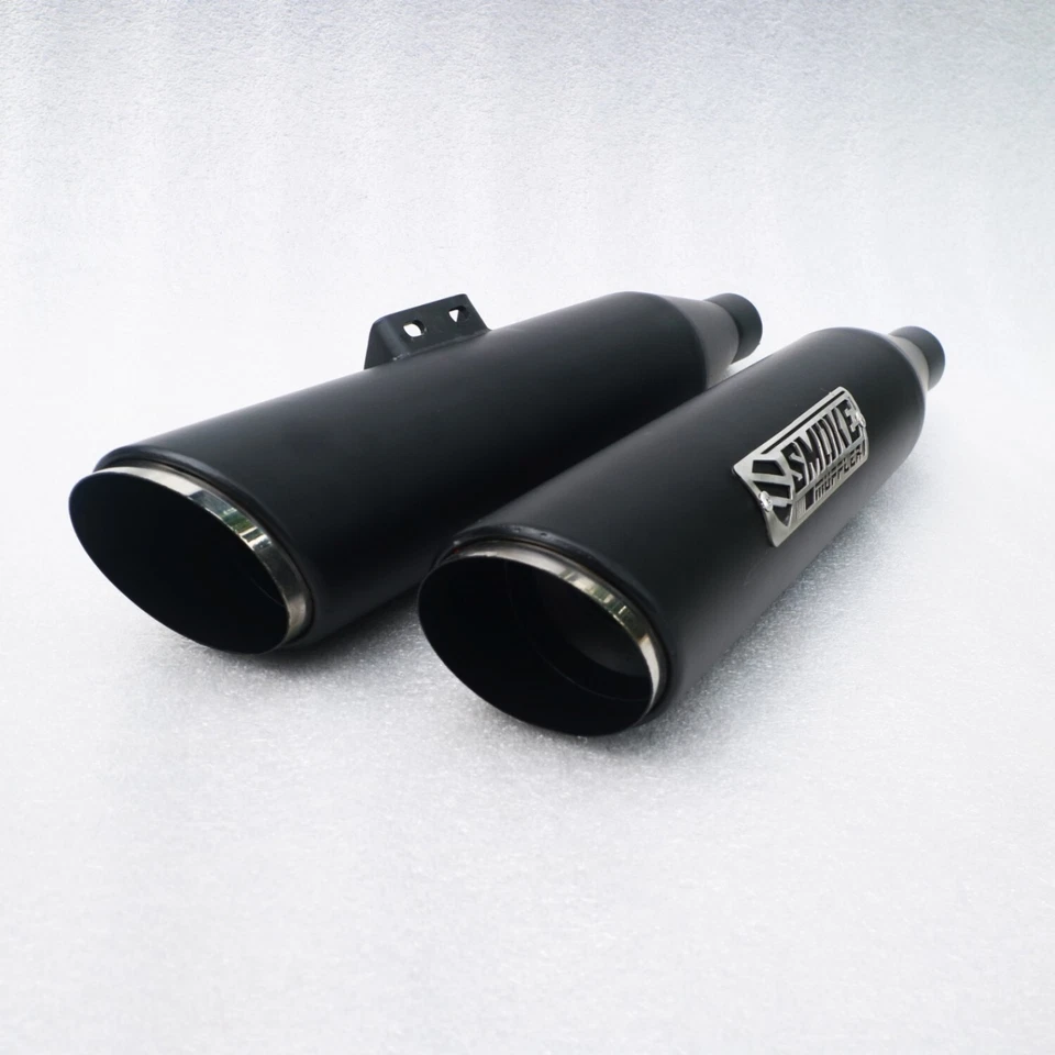 2018-2024 Exhaust Slip On Fit To Harley Davidson Street Bob M8 Full Black Coated — 第 2/4 张图片