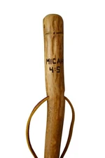 Bible Walking Stick + Cross Carving and "Micah 4:5" reference + Hiking Staff