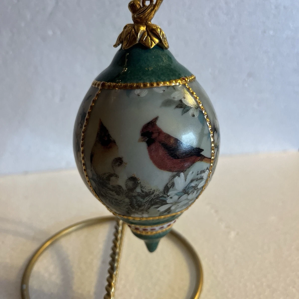 Christmas Porcelain Bird Collectible Holiday & Seasonal Ornaments