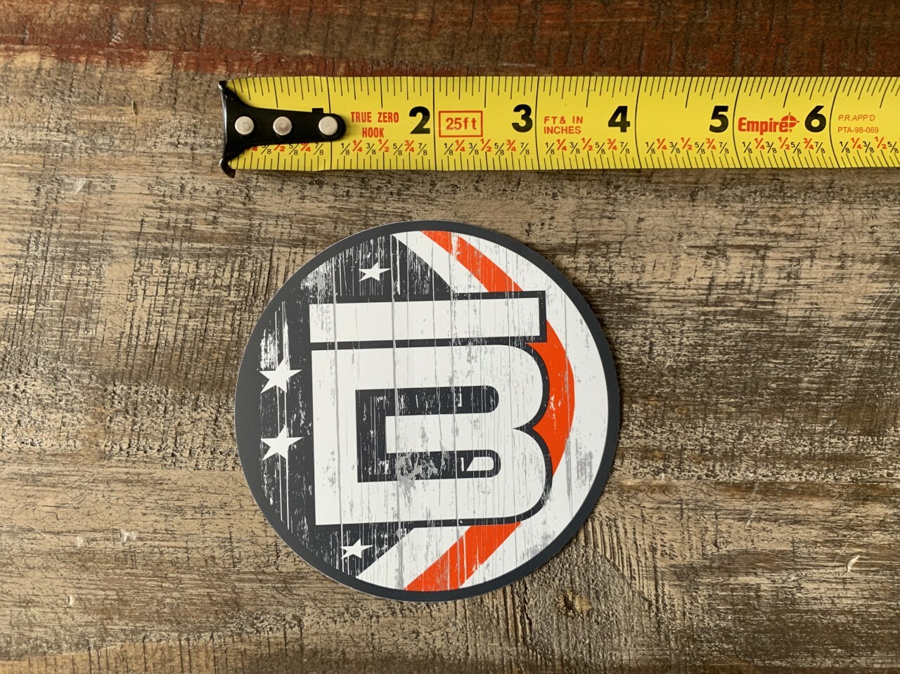 Bote USA Flag Stand Up Paddle Water Kayak Sticker/Decal Vinyl Approx 3.5"