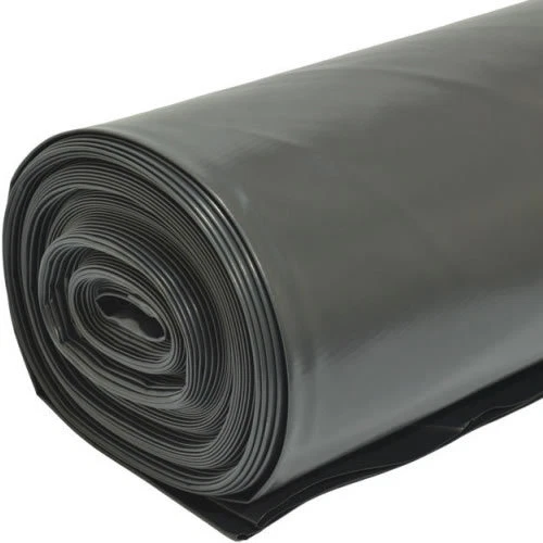 GROUNDMASTER 2M X 50M 500G Black Heavy Duty Polythene Plastic Building Dust Rubble Sheet DIY
