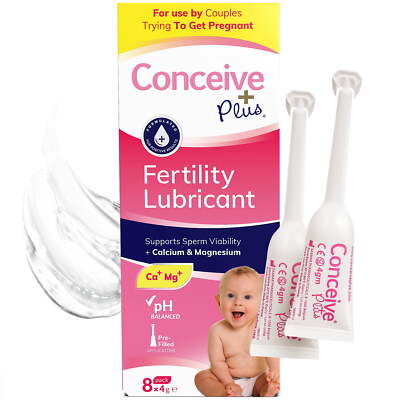 Conceive Plus Fertility Lubricant, For Trying-To-Conceive Couples, 8 Pre-Filled