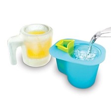 The Make Your Own ICE BEER MUG Set Ideal Beer Cider Glass Plastic Mold BBQ Party