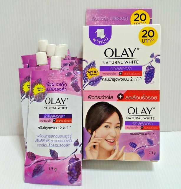 OLAY Natural White Ageless Aura Facial Cream Brightening & AntiAging