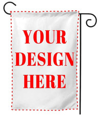 CUSTOM GARDEN Flag FREE USA SHIP Made In America USA Custom Sign 12x18