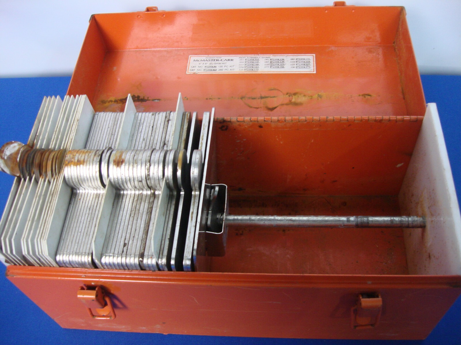 ALOMA 6" X 6" E STAINLESS STEEL SLOTTED SHIM SET KIT FOR BOLTS TO 17/8