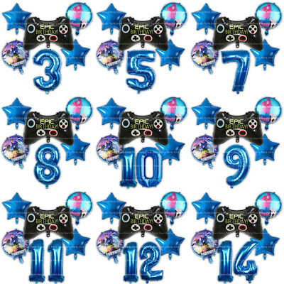 Geburtstagsballons Battle Royal Gamer Party Thema Gaming epischer Controller Alter Folie