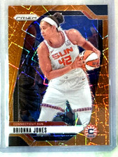Brionna Jones 2024 Panini Prizm WNBA Orange Lazer Prizm-#27 Connecticut Suns