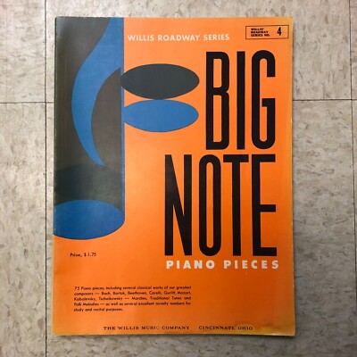 Willis Roadway Series No 4 BIG NOTE Piano Pieces Paperback - 1963- W.M. 8679