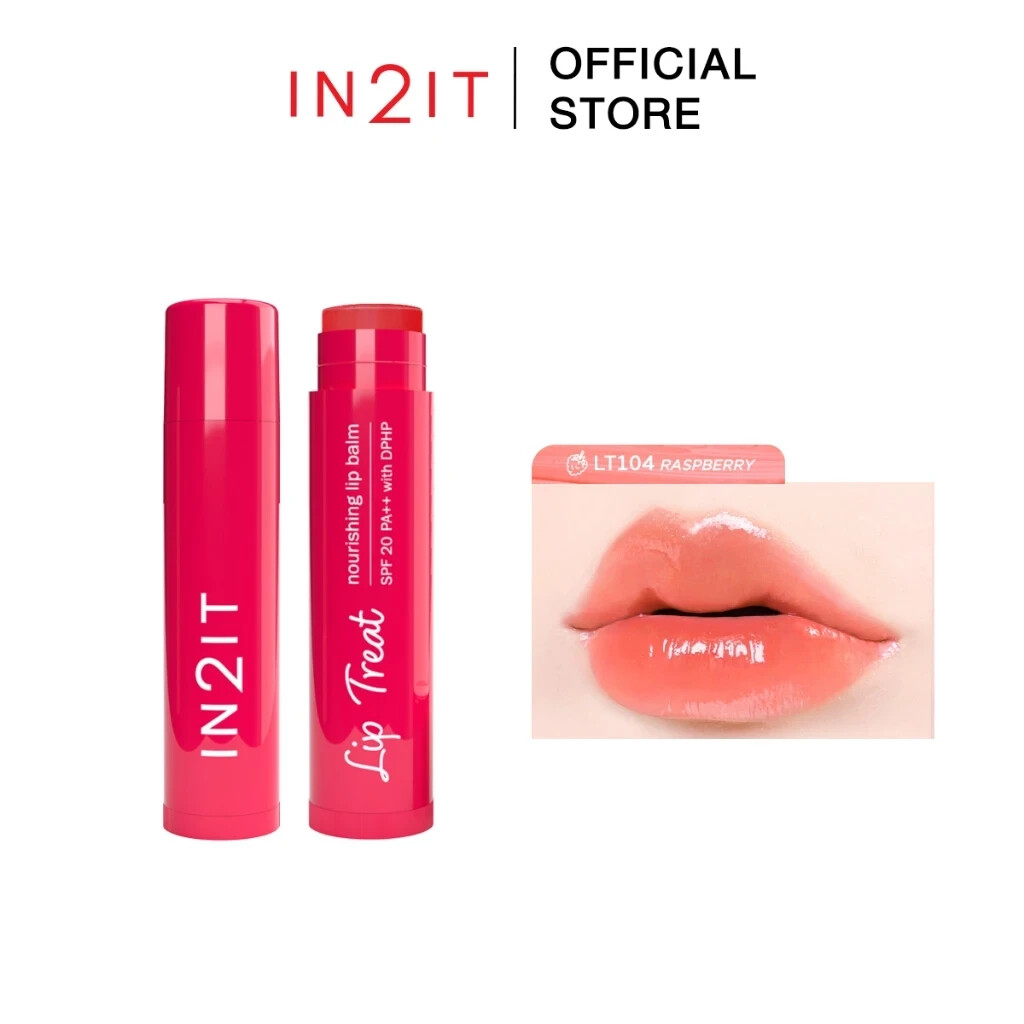 SET 4 x IN2IT Lip Treat Nourishing Lip Balm SPF20 PA++ Lightweight