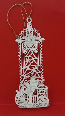 Winterlace by Tamerlane Ornament Christmas Tree & Toys Star Bear Original Box