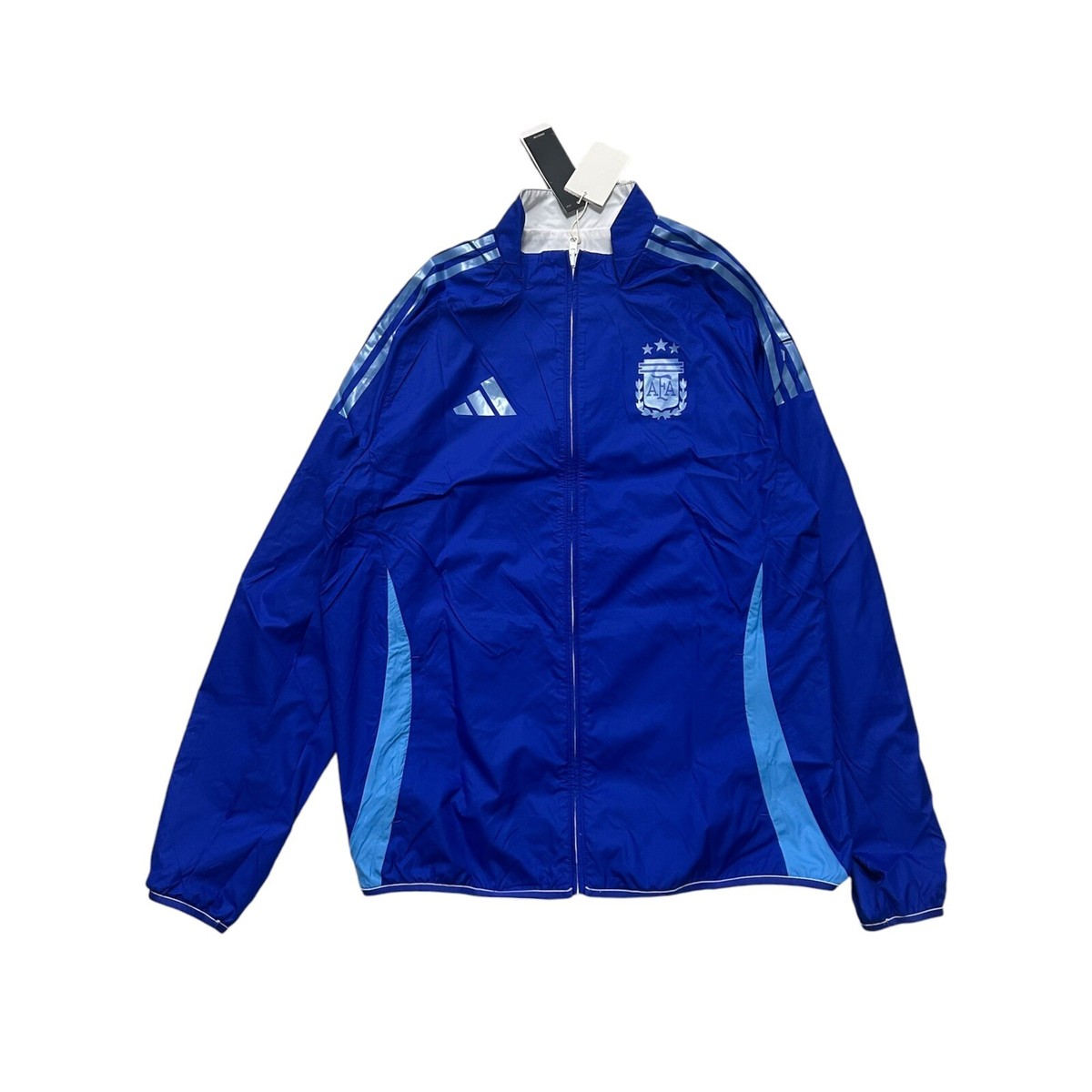 New Adidas Argentina Anthem Reversible Jacket Size Large