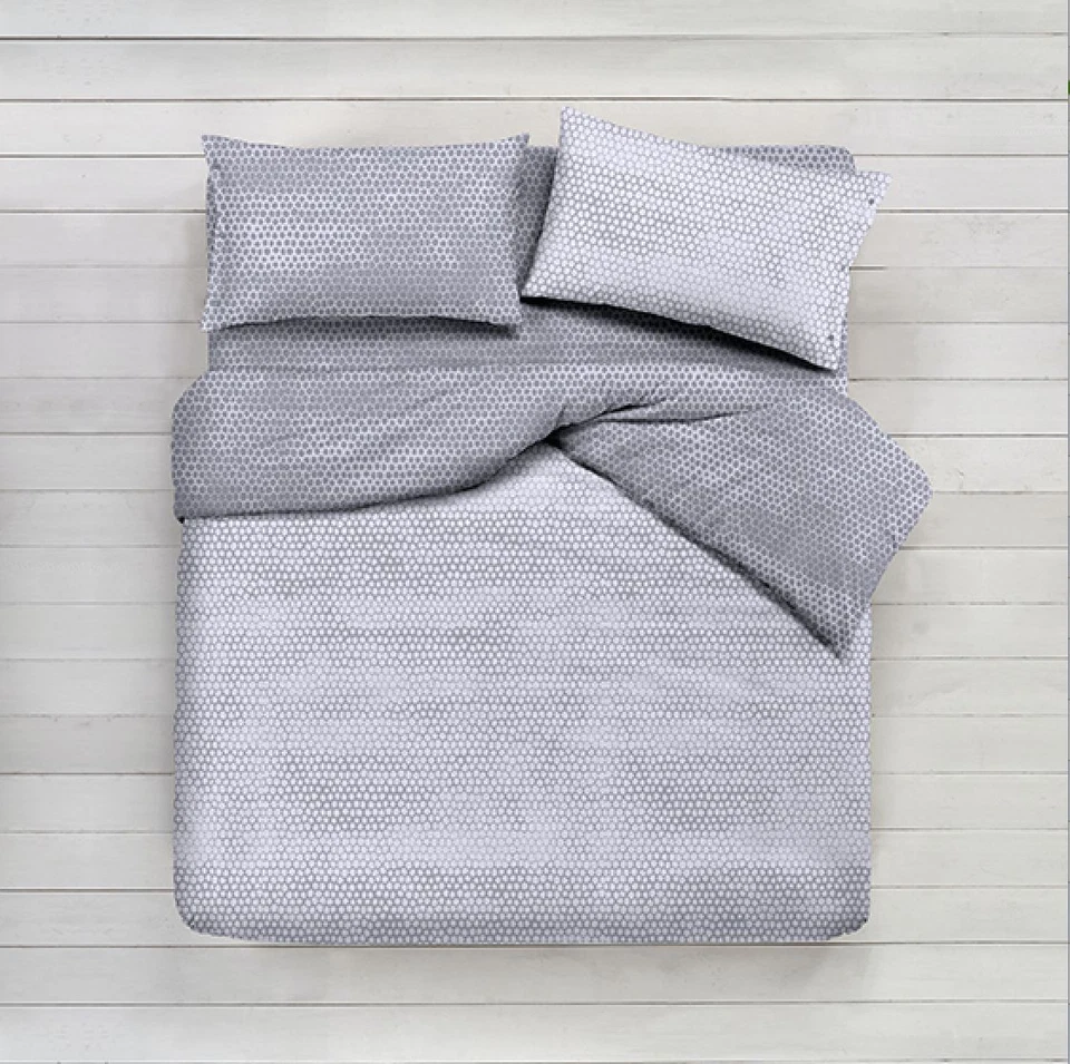 GIPETEX COPRIPIUMINO COTONE PIAZZA E MEZZA BON BON BORBONESE GRIGIO CON PATELLA