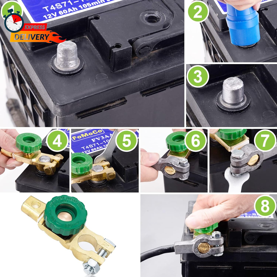 Top Post Battery Disconnect Switch 12V24V Battery Shut off Switch