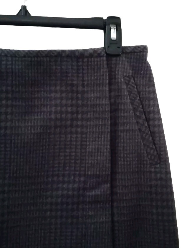 New Banana Republic Womens Size 4 Vegan Wool Wrap Mini Skirt Gray