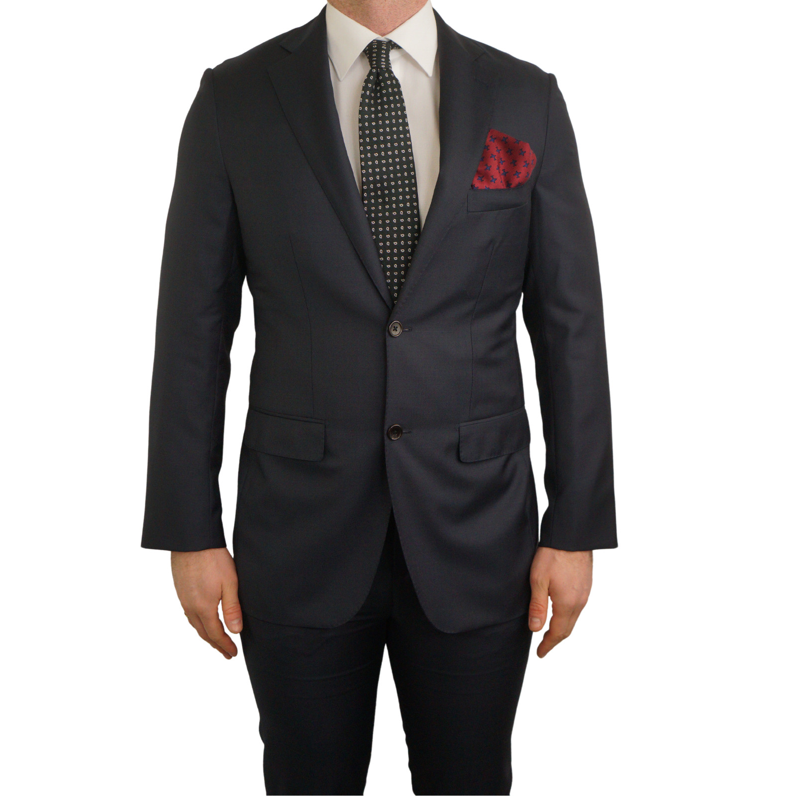 Men Suitsupply 3 Piece Suit Lazio Navy Blue Measure Size 33 EU66S UK/US56S image 7