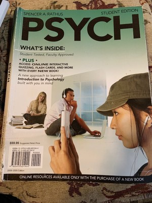 Psych By Spencer A Rathus Student Edition Third Edition 9780495601944 Ebay - 