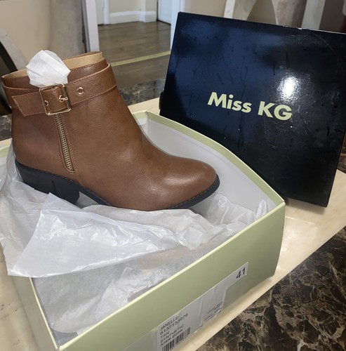 Miss KG Janelle Tan leather Ankle Boots 