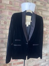 Ralph Lauren Denim & Supply Medium Black Velvet Lapel Coat Blazer Jacket Tuxedo