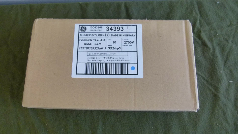 Box of 10 - GE 34393 - F26TBX/SPX27/A/4P Biax 26W 4pin 827 (GX24q-3) CFL - Image 2 of 4