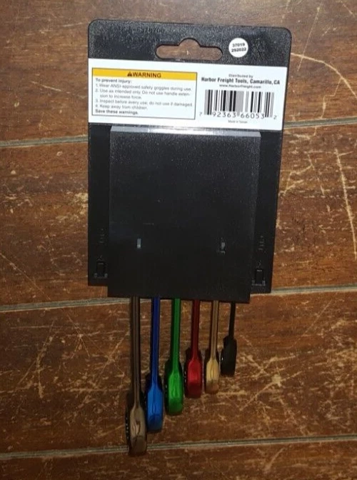 6pc Color Combo Wrench Set ☆SAE☆ 5/16", 3/8", 7/16", 1/2", 9/16" & 5/8" - #66053 - Image 2 of 2