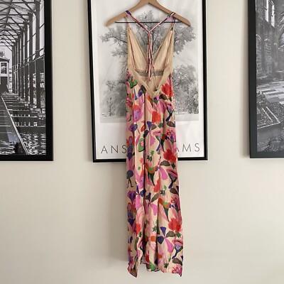 farm rio fairies sand slip midi dress Farm Rio Active Sand Fairies Slip Midi Dress - Fairies Sand