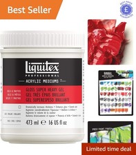 Acrylic Gloss Gel Medium 473ml - Dense, Non-Toxic Art Medium for Creative Minds