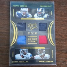 2015 Panini Black Gold Rookie Tetrad RT4-RB1 Gurley Gordon MEM Rookie /199