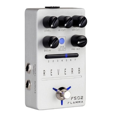 FLAMMA FS02 Reverb Pedal Stereo Guitar Effects with 7 Storable Preset Slots 7...
