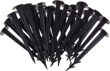 Black Rustproof Anchor Stake Strong Plastic for Gardening Camping and Support