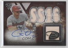 2015 Triple Threads Rookies and Future Phenoms Sepia 18/75 Chris Owings Auto 0f8